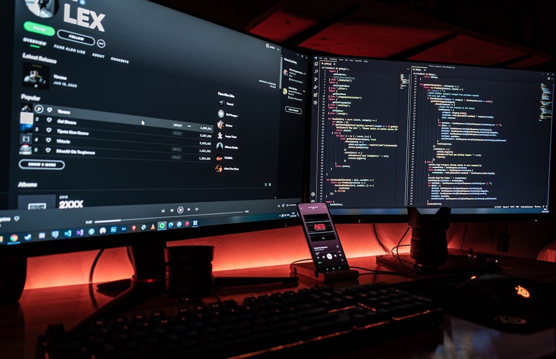 our-story black-flat-screen-computer-monitor-syvstmuuzym